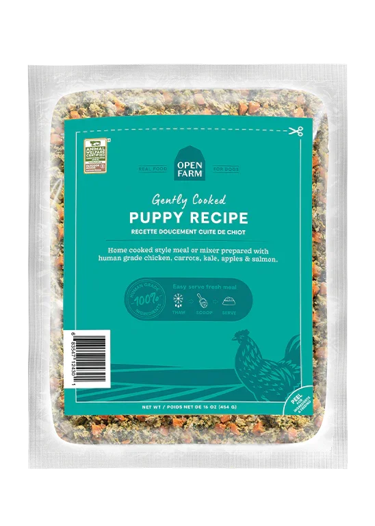 Open Farm Frozen Gently Cooked Dog Food Puppy Recipe