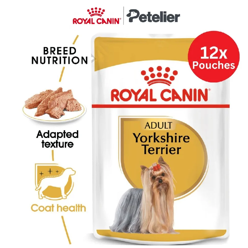 Royal Canin Yorkshire Adult (85g x Pouches) Wet Dog Food - Breed Health Nutrition